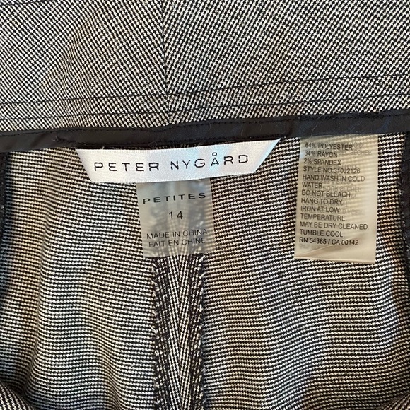 Peter Nygard Petites houndstooth trousers - Picture 2 of 3